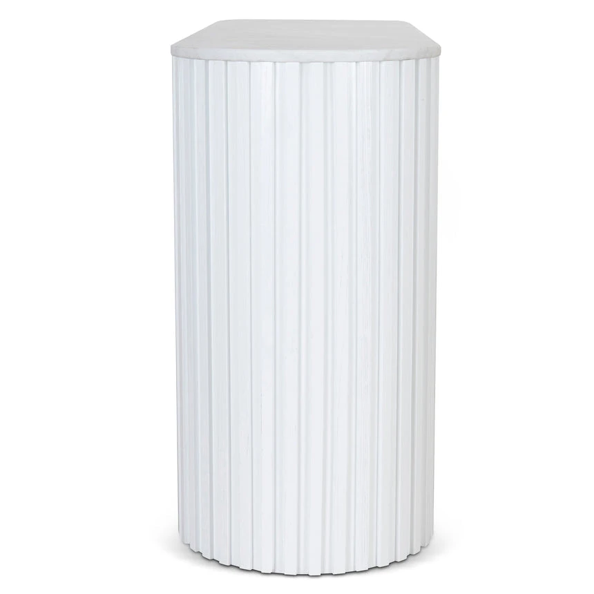 1.5m Marble Console Table - White - Image 4