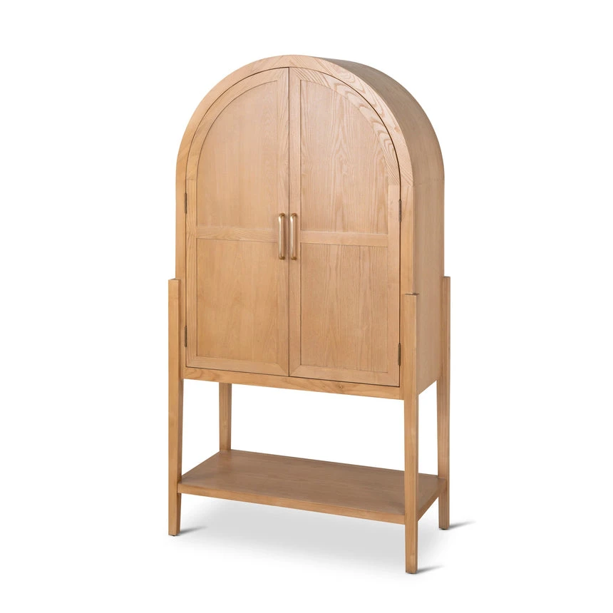 1.83m (H) Ash Curve Cabinet - Natural 1 1.83m (H) Ash Curve Cabinet - Natural