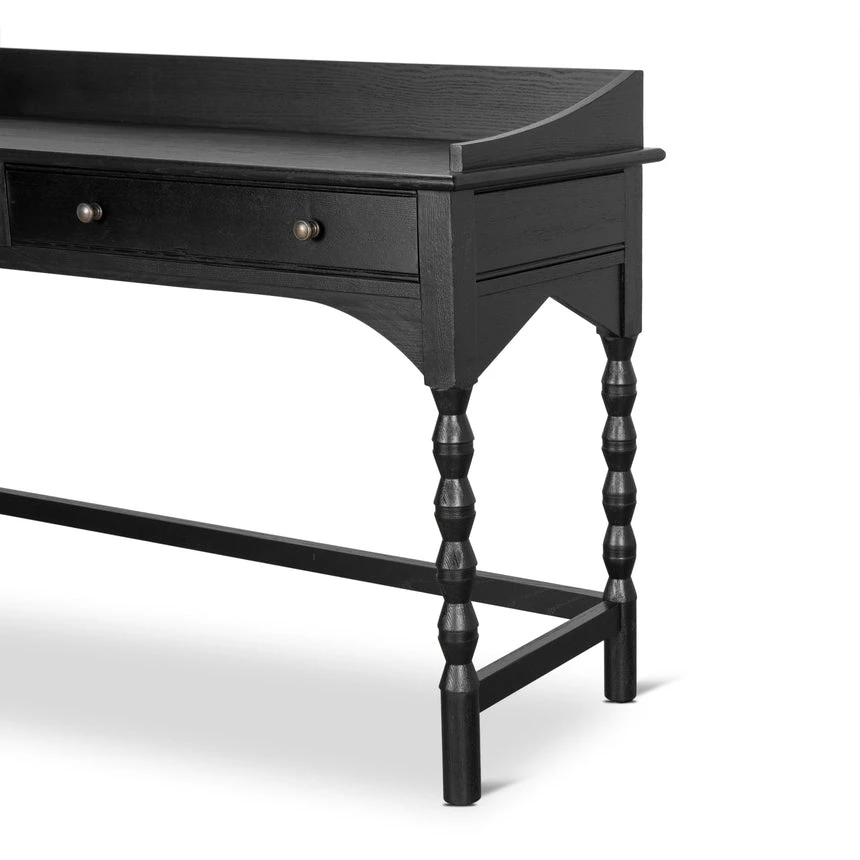 1.45m Console Table - Black - Image 8