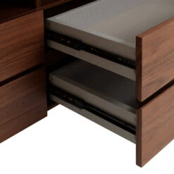 Glass Top Chest Of Drawer - Walnut -Calibre Furniture Sales Store DT10242 IGGlassTopChestofDrawer Walnut 6 860x 82e8d3ae 0397 4b87 ad57 429afab0e67b