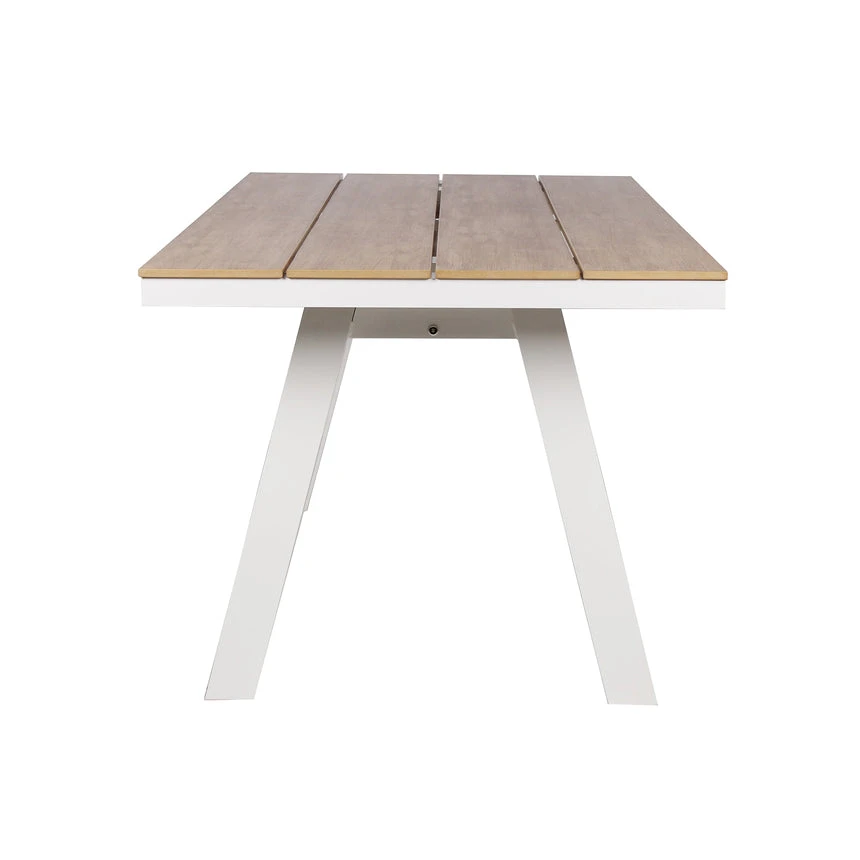 1.8m Sand White Outdoor Dining Table - Natural - Image 3