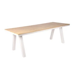 2.3m Sand White Outdoor Dining Table - Natural