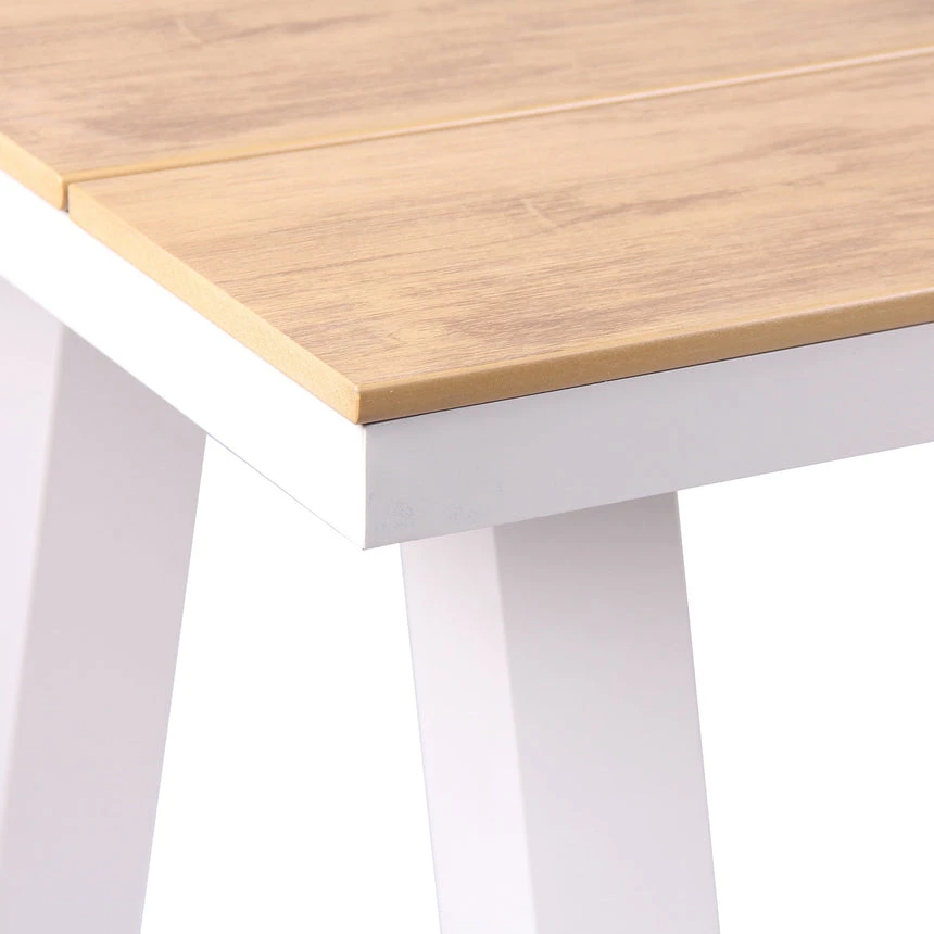 2.3m Sand White Outdoor Dining Table - Natural - Image 4