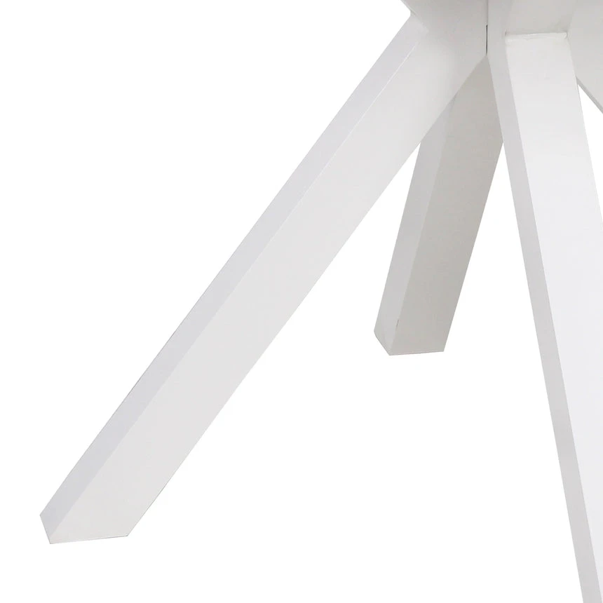 90cm Round Sand White Outdoor Dining Table - Natural 8 90cm Round Sand White Outdoor Dining Table - Natural - Image 8