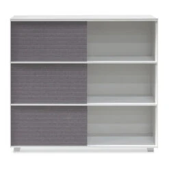 Inter-layered White Storage Cabinet - Grey Doors -Calibre Furniture Sales Store DT6169 SN Winford Inter Layered White Storage Cabinet Grey Doors 3 860x 35618815 615d 4844 9215 3a4eaf807a22