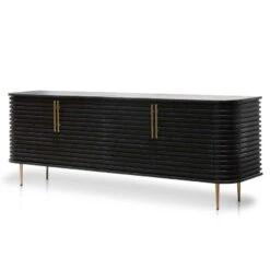 2.2m Buffet Unit - Textured Espresso Black