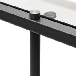 1.2m Grey Glass Console Table - Black Base -Calibre Furniture Sales Store DT6395 KS Trevino 1.2m Grey Glass Console Table Black Base 5 860x e9407651 dfd8 4c4d ae0e 0b5fdb6f9bdf