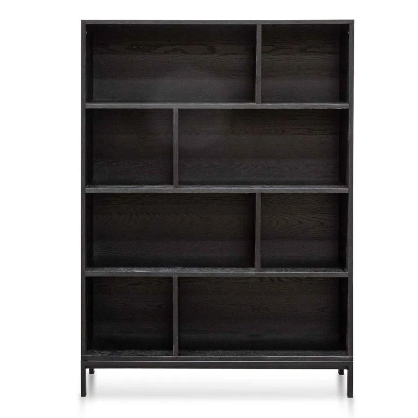 Deakin Wooden Bookcase - Black - Image 2