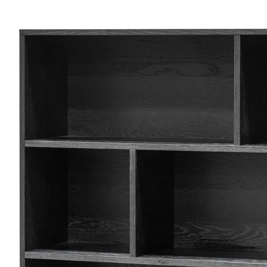 Deakin Wooden Bookcase - Black - Image 3