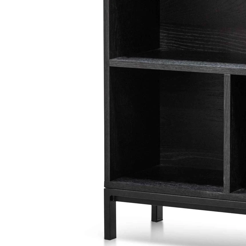 Deakin Wooden Bookcase - Black - Image 4