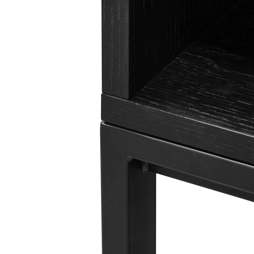 Deakin Wooden Bookcase - Black - Image 5