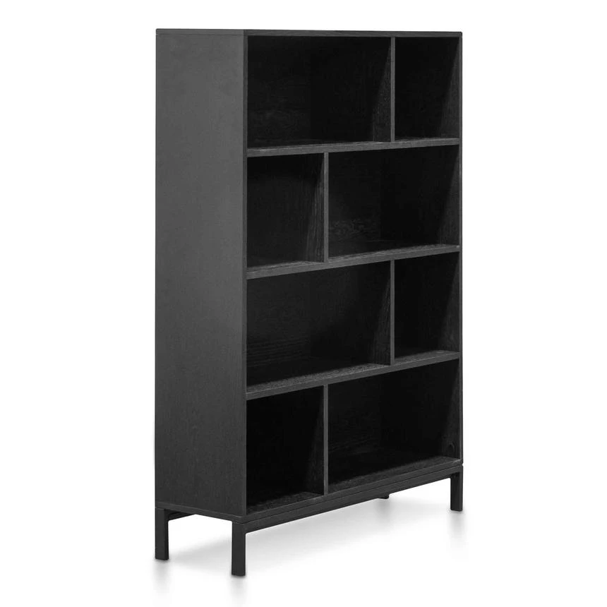 Deakin Wooden Bookcase - Black - Image 6