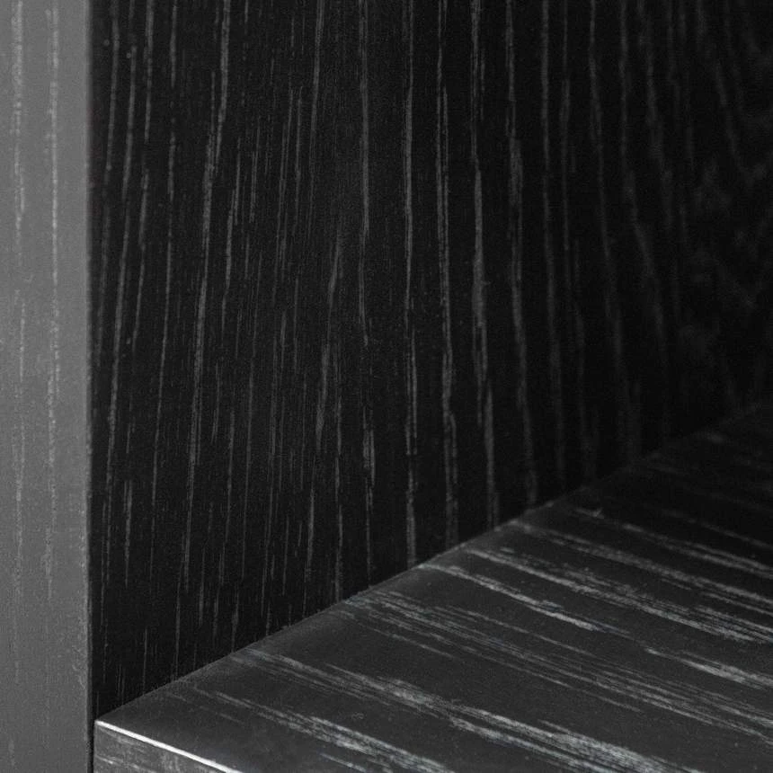 Deakin Wooden Bookcase - Black - Image 9