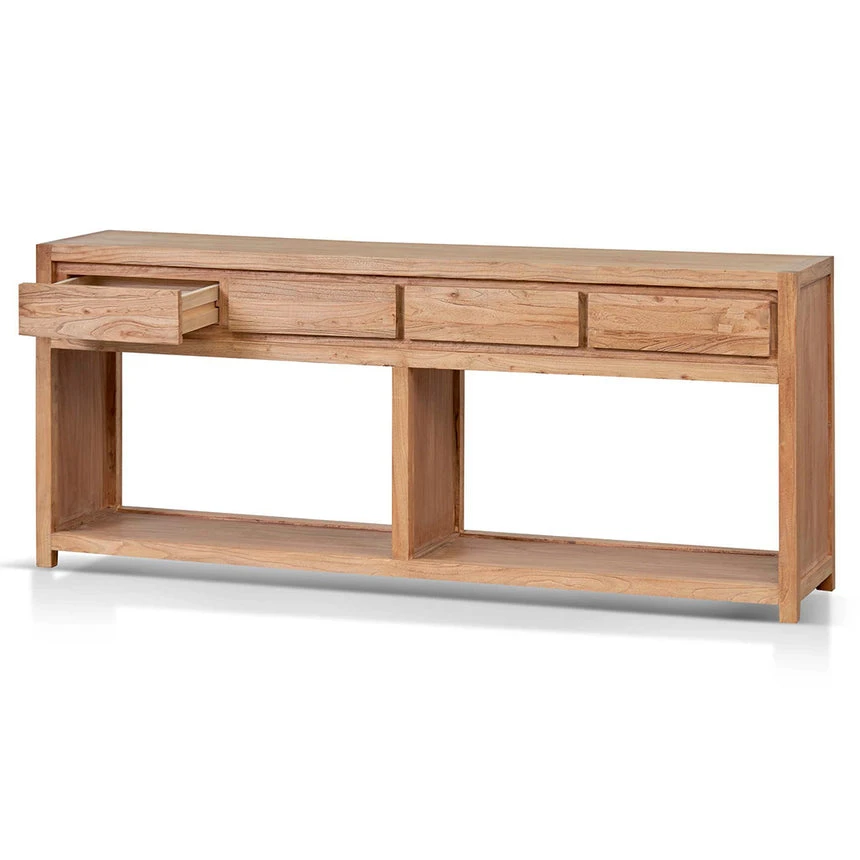 Reclaimed 1.8m Console Table - Natural - Image 2