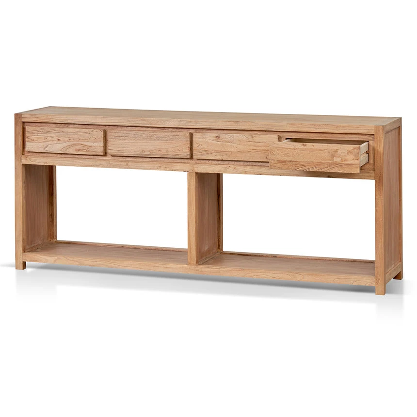 Reclaimed 1.8m Console Table - Natural - Image 5