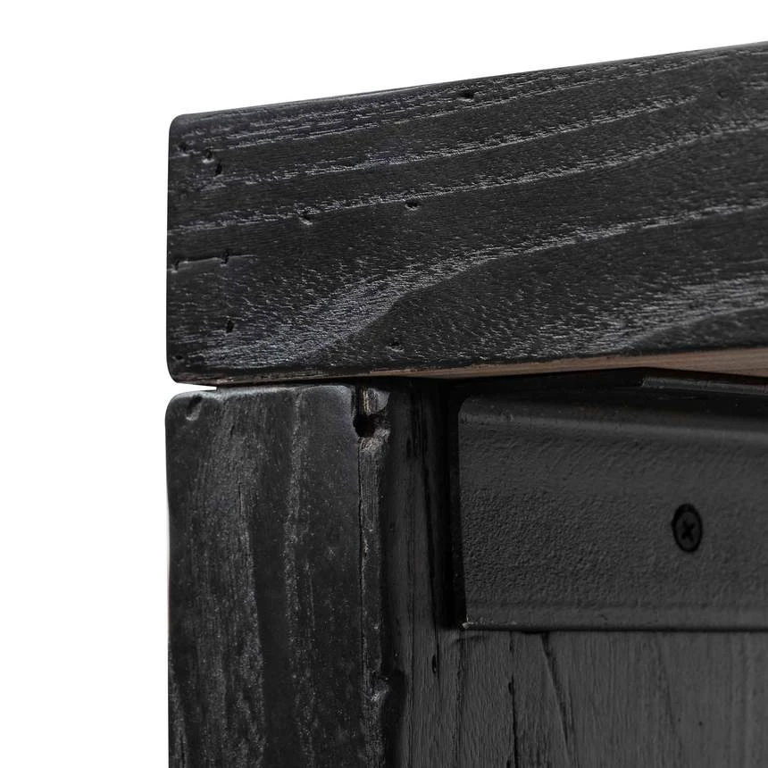 Reclaimed Console Table - Black - Image 9