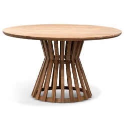 1.35m Round Dining Table - Natural Light