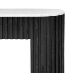 1.5m White Marble Console Table - Black -Calibre Furniture Sales Store DT6965 NI 3 860x f95cab0a 76ae 48c9 89dd 278ddbf0ce64