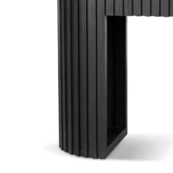 1.5m White Marble Console Table - Black -Calibre Furniture Sales Store DT6965 NI 4 860x e3b9a75d f984 4645 8309 7d803e958a57