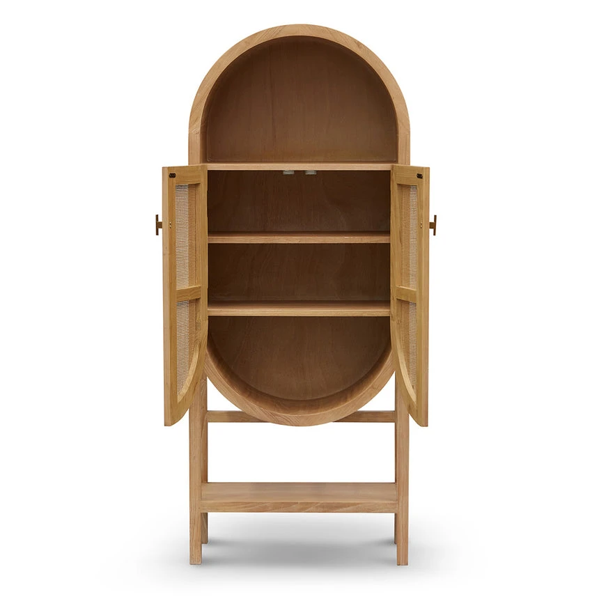 65.5cm Rattan Door Cabinet - Natural 4 65.5cm Rattan Door Cabinet - Natural - Image 4