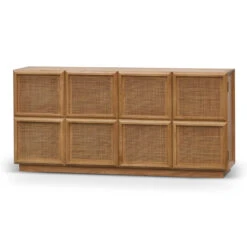1.8m Rattan Door Sideboard - Natural
