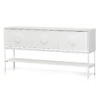 1.8m Console Table - White