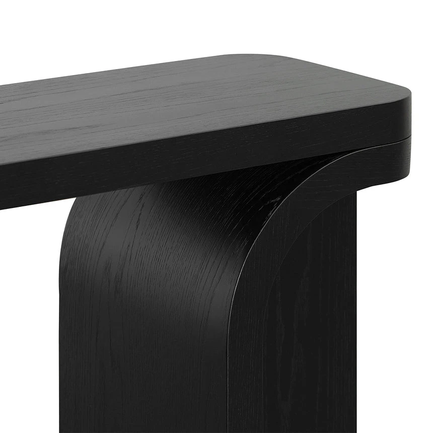1.5m Console Table - Black Oak - Image 8