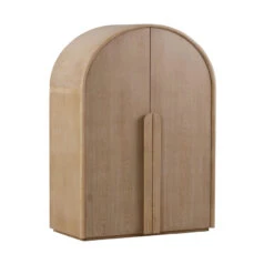 Ash Curve Cabinet - Natural