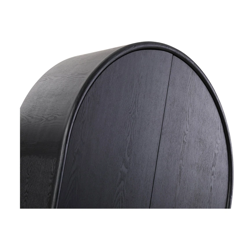 150cm (H) Ash Curve Cabinet - Full Black 5 150cm (H) Ash Curve Cabinet - Full Black - Image 5