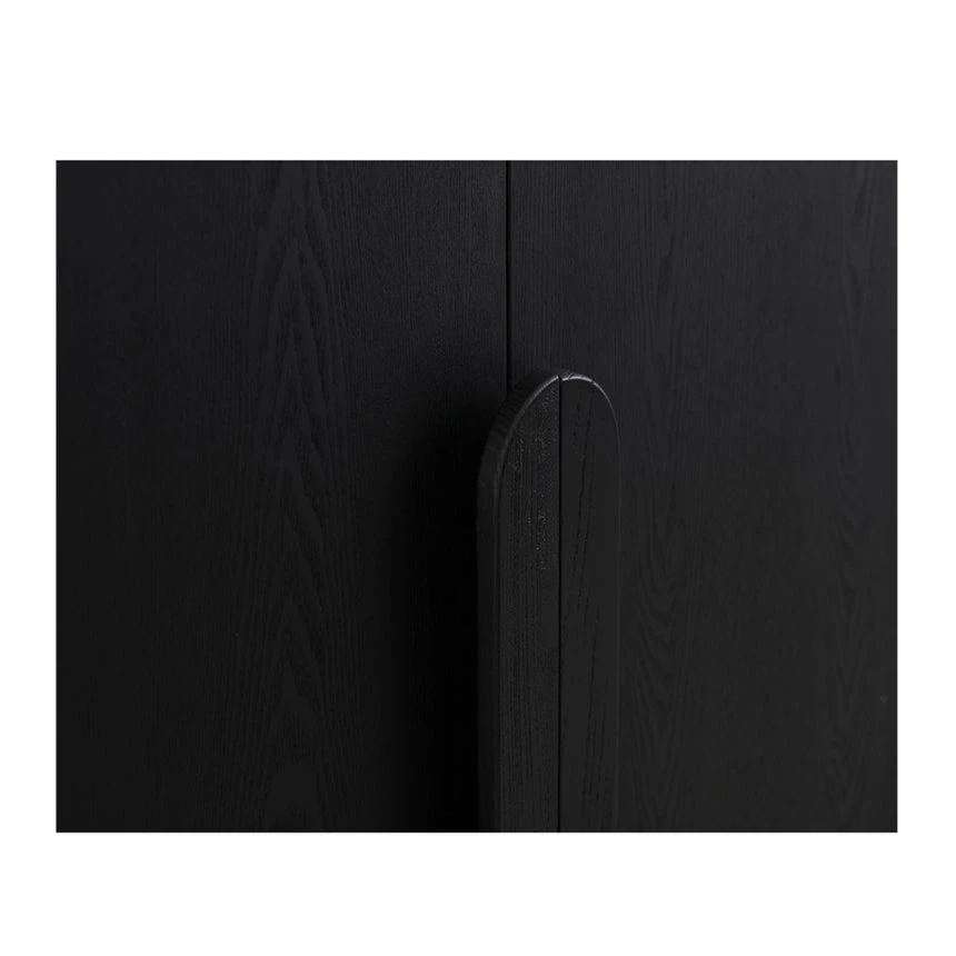150cm (H) Ash Curve Cabinet - Full Black 7 150cm (H) Ash Curve Cabinet - Full Black - Image 7