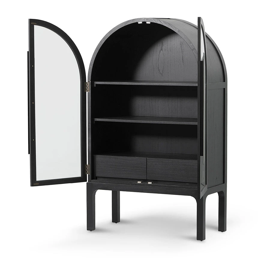 Glass Cabinet - Full Black - Image 4