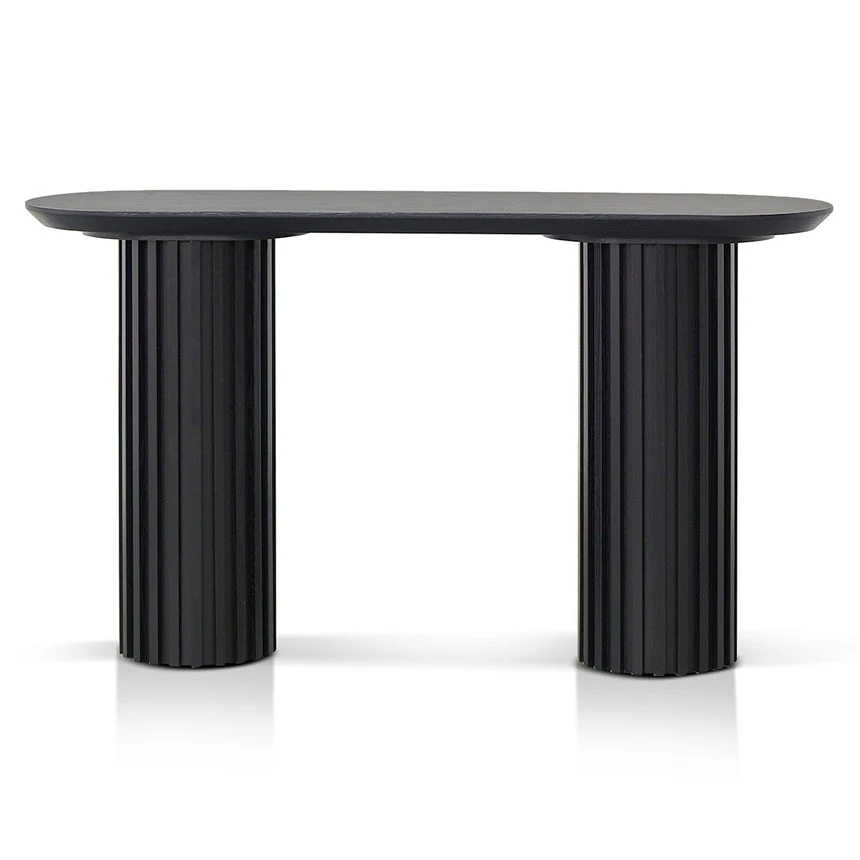 1.4m Console Table - Black Oak - Image 2