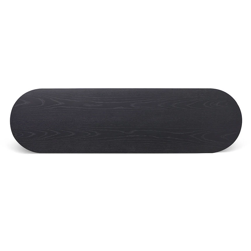 1.4m Console Table - Black Oak - Image 3