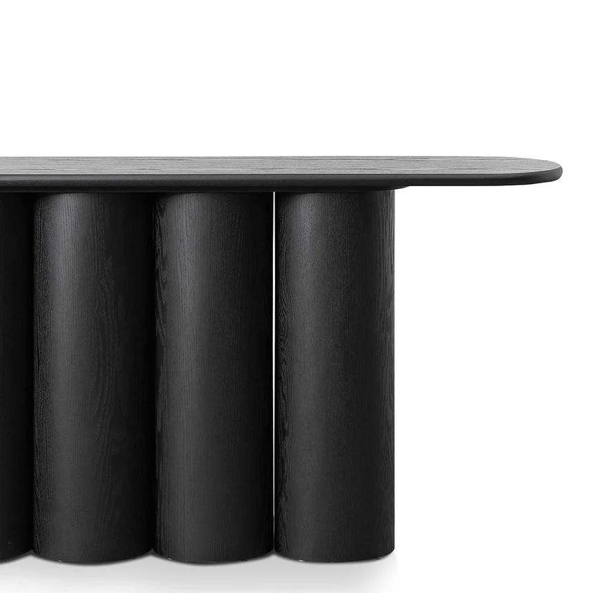 1.7m Console Table - Full Black - Image 4
