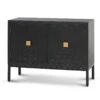 1.08m Elm Sideboard Unit - Full Black