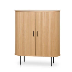 1.18 (H) Wooden Storage Cabinet - Natural