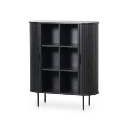 1.18 (H) Wooden Storage Cabinet - Full Black -Calibre Furniture Sales Store DT8439 KD 4 860x 7c48a172 7d03 4b41 b43b 0468a40b9551