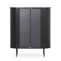 1.18 (H) Wooden Storage Cabinet - Full Black -Calibre Furniture Sales Store DT8439 KD 8 860x 616db2ef 93e7 487d b9da 711034414d3a