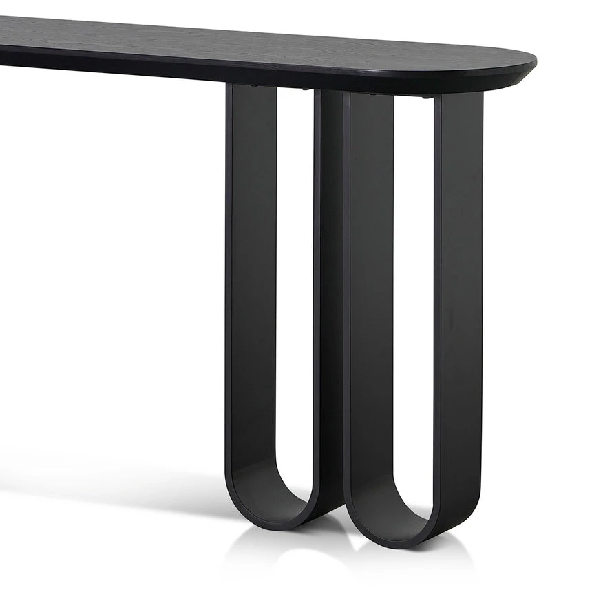 1.4m Console Table - Full Black - Image 6