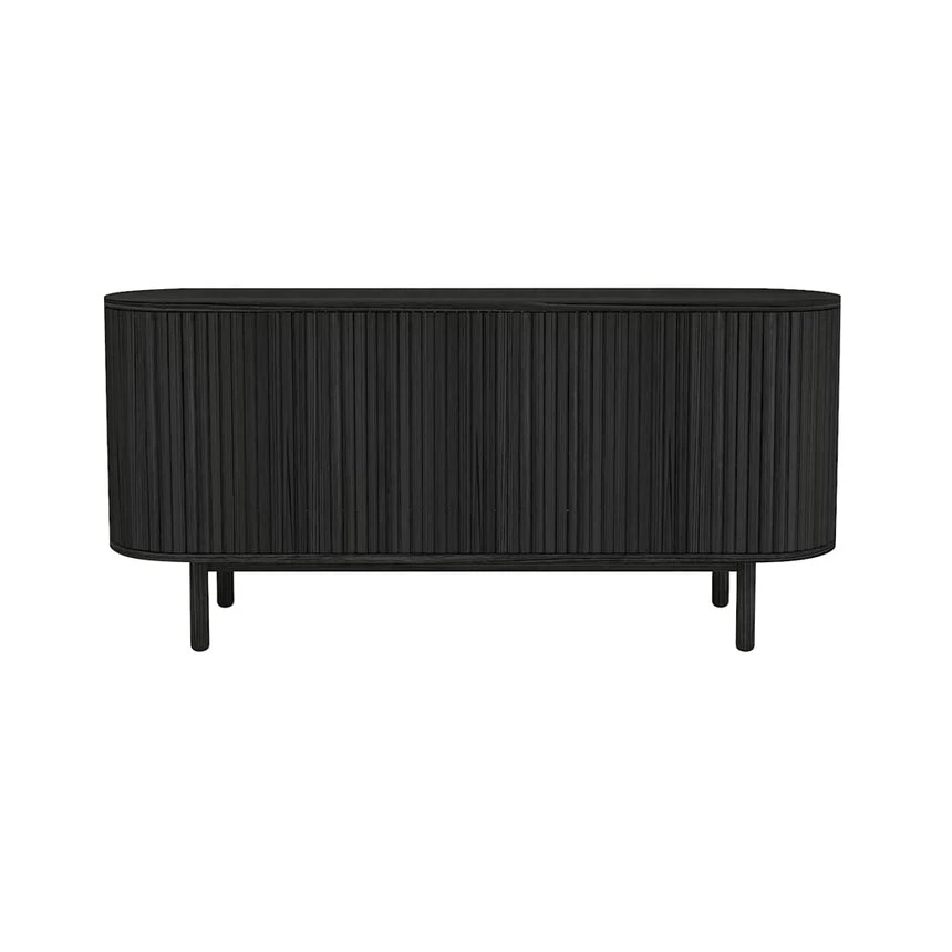 1.6m Sideboard Unit - Full Black 2 1.6m Sideboard Unit - Full Black - Image 2