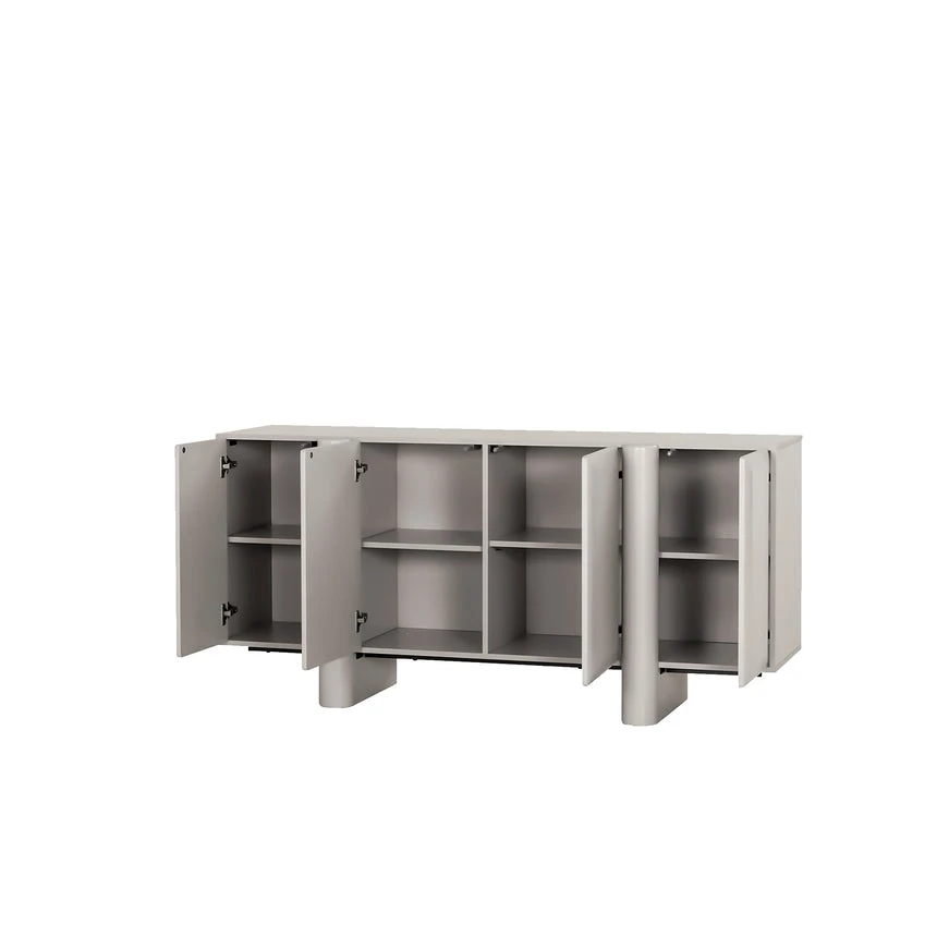 1.6m Sideboard Unit - Light Grey 3 1.6m Sideboard Unit - Light Grey - Image 3