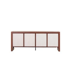 Beige Door Sideboard Unit - Walnut