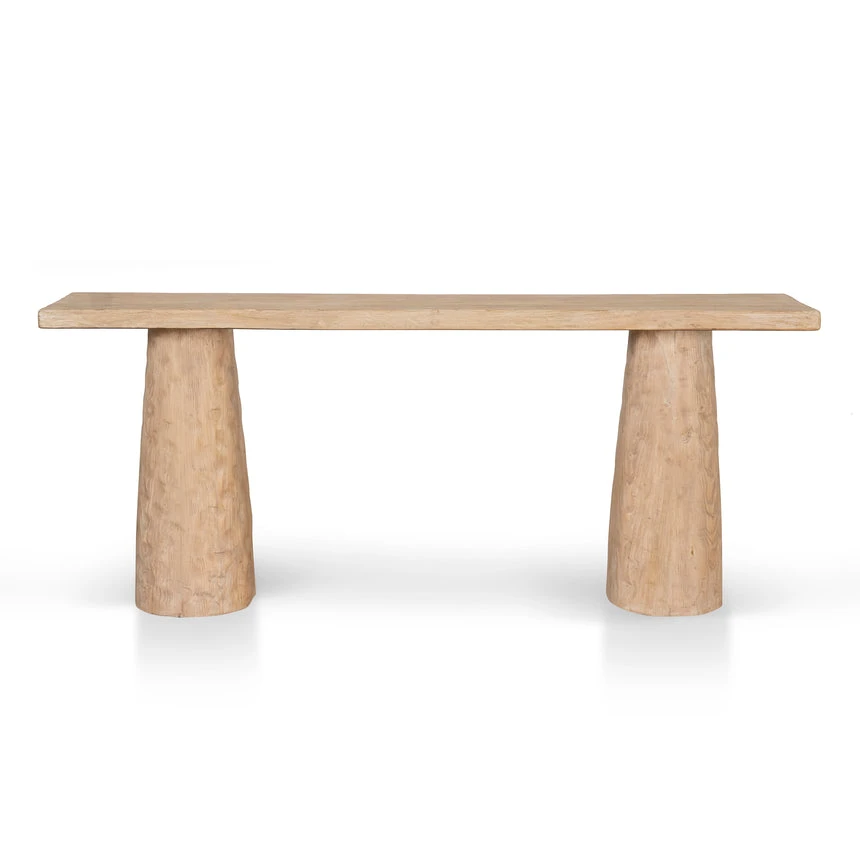 1.83m Elm Console Table - Natural - Image 2