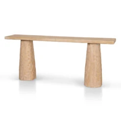 1.83m Elm Console Table - Natural