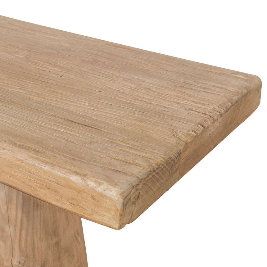 1.83m Elm Console Table - Natural - Image 5