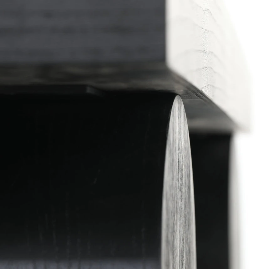 1.55m New Elm Console Table - Full Black - Image 4