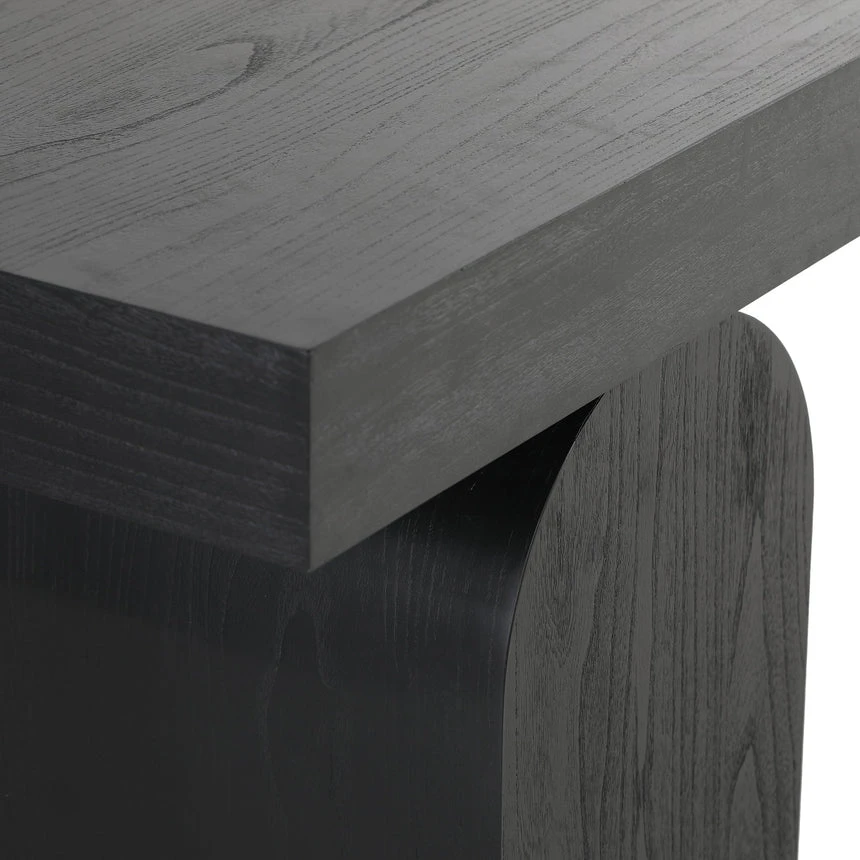 1.55m New Elm Console Table - Full Black - Image 5