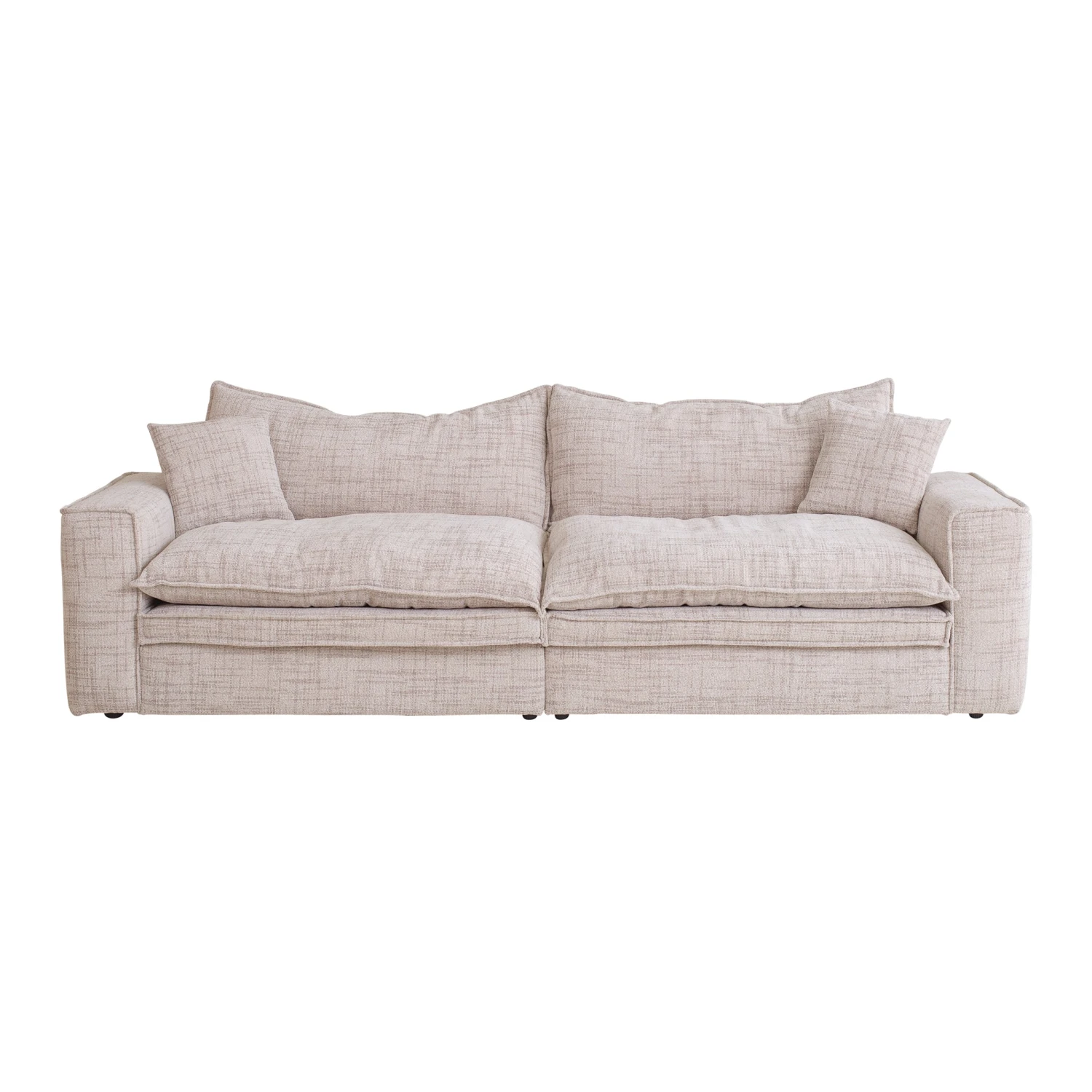 3 Seater Fabric Sofa - Almond Brown