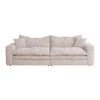 2 Seater Fabric Sofa - Almond Brown