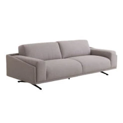 3 Seater Fabric Sofa - Dusty Grey